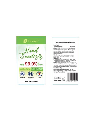 800ml (800ml Hand Sanitizer Label 00)